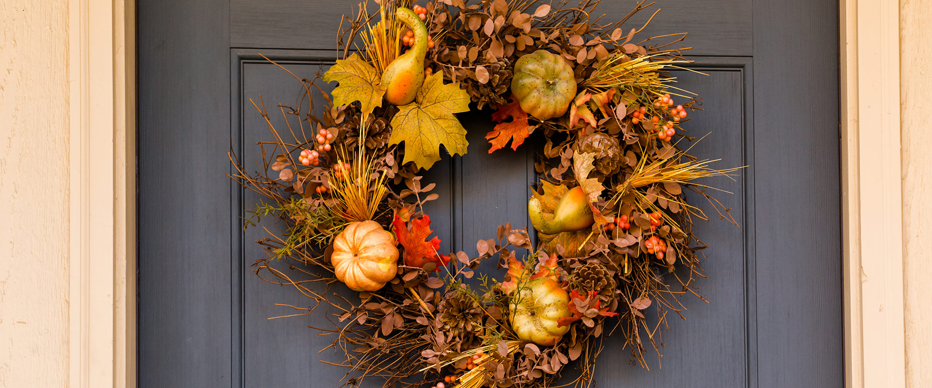 Decorazioni con foglie secche – Fratelli Carli