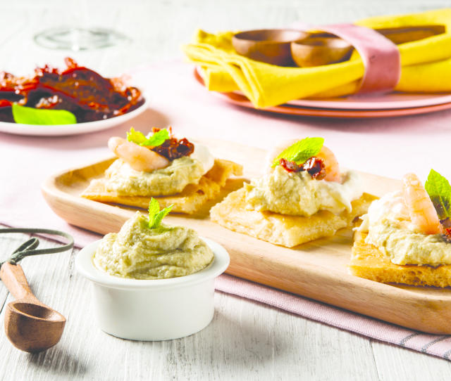 Focaccia con crema di carciofi