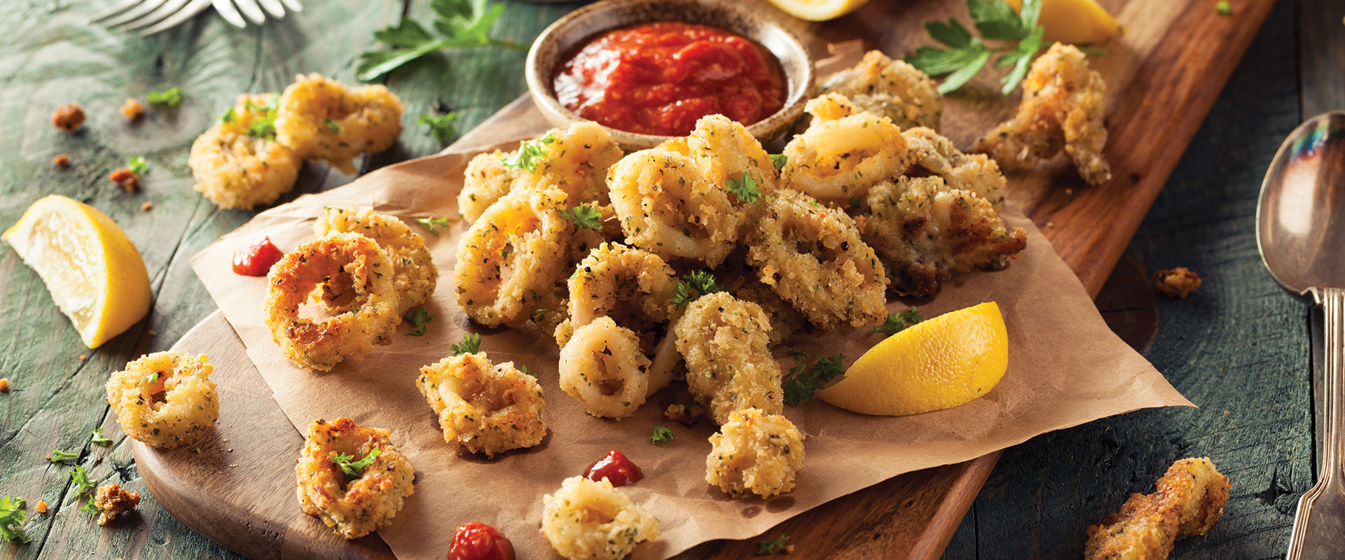 frittura di calamari con olio di oliva