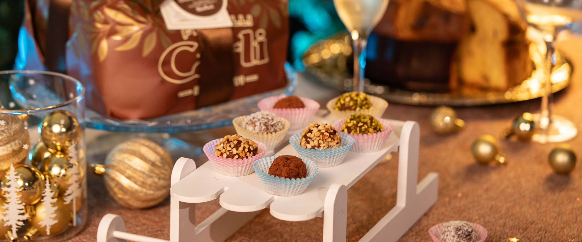 Tartufi di panettone al cacao