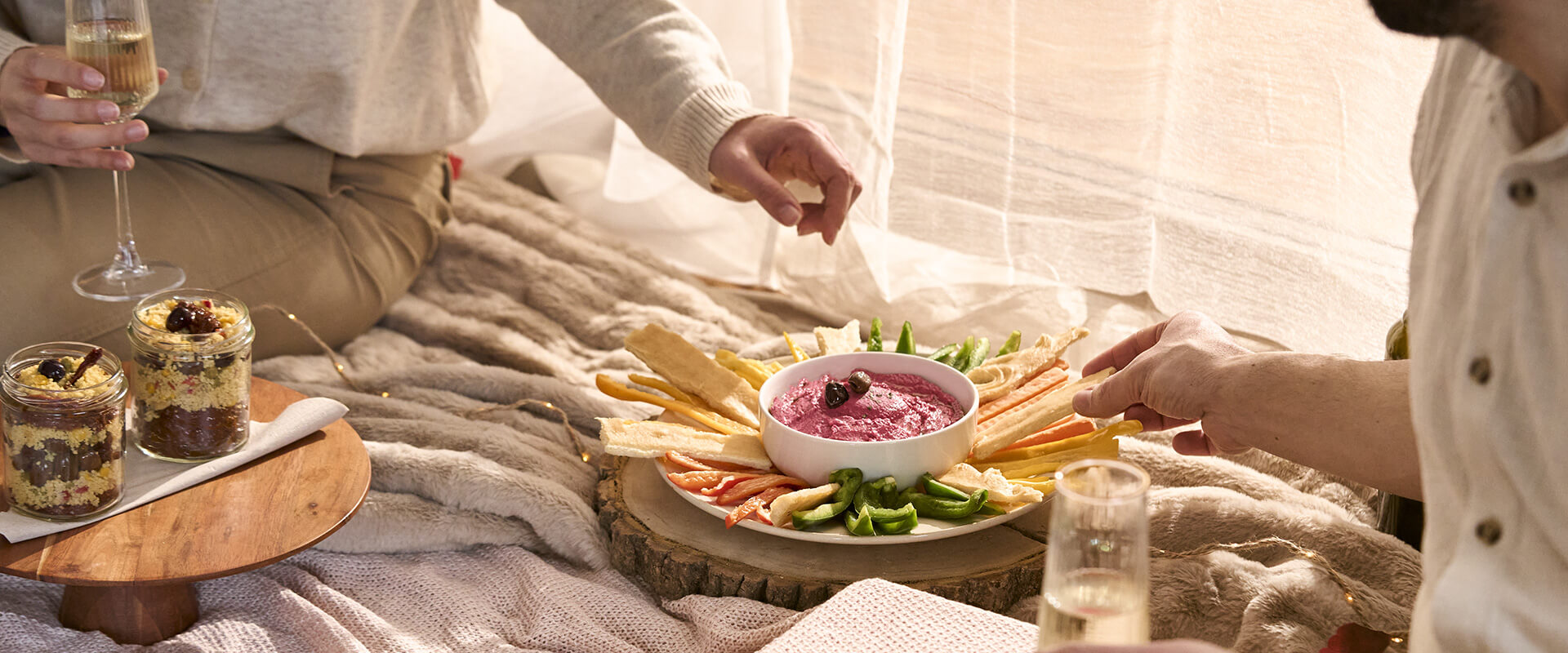 San Valentino a casa: pic nic in salotto con ricette Fratelli Carli