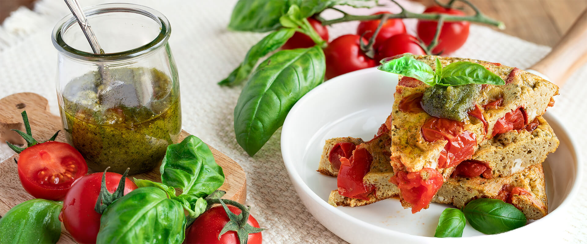 
	Frittata al Pesto e Pomodorini: la Ricetta - Fratelli Carli
