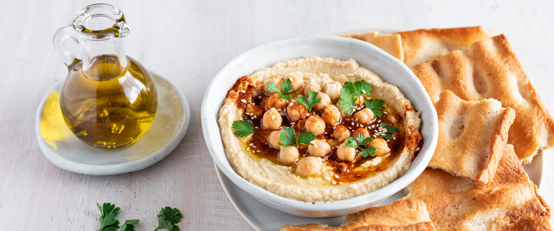 hummus di ceci e olio extra vergine Carli