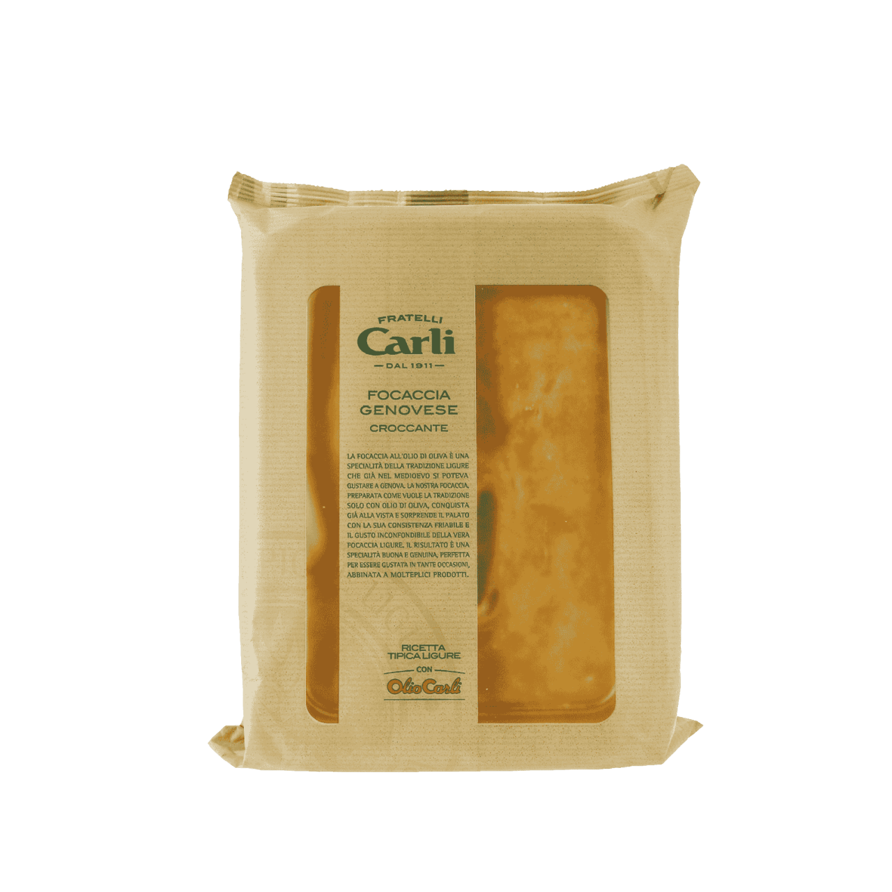 Confezione di Focaccia genovese Croccante Fratelli Carli