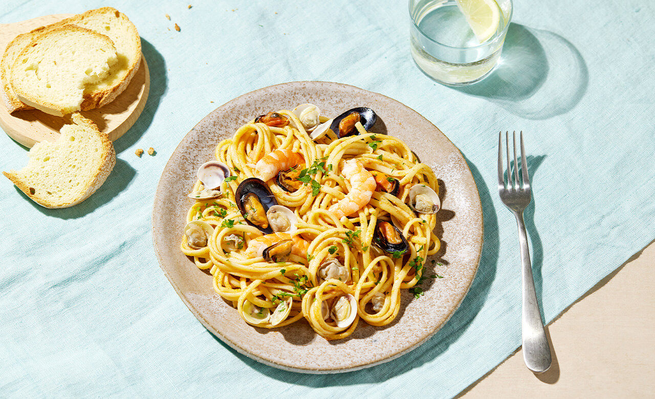 Trenette ai frutti di mare