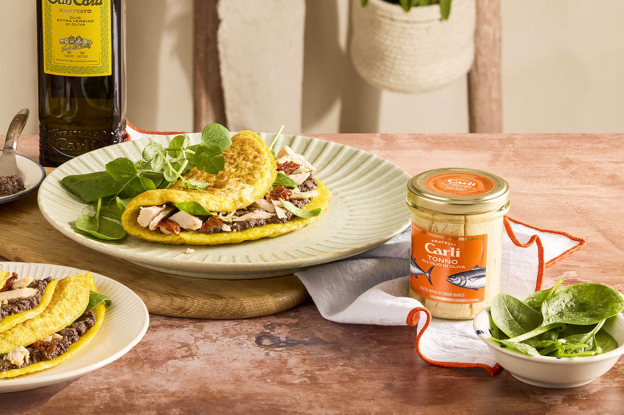 Omelette con Filetti di Tonno