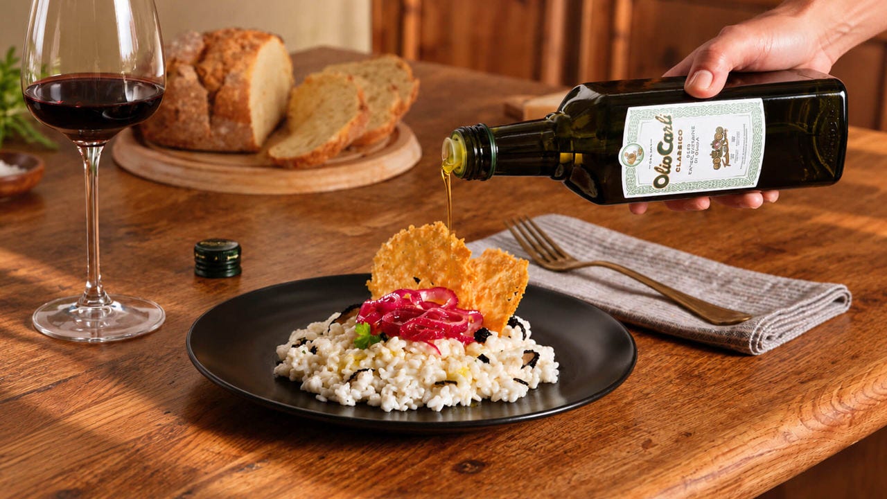 Risotto con un filo di Olio EVO Classico