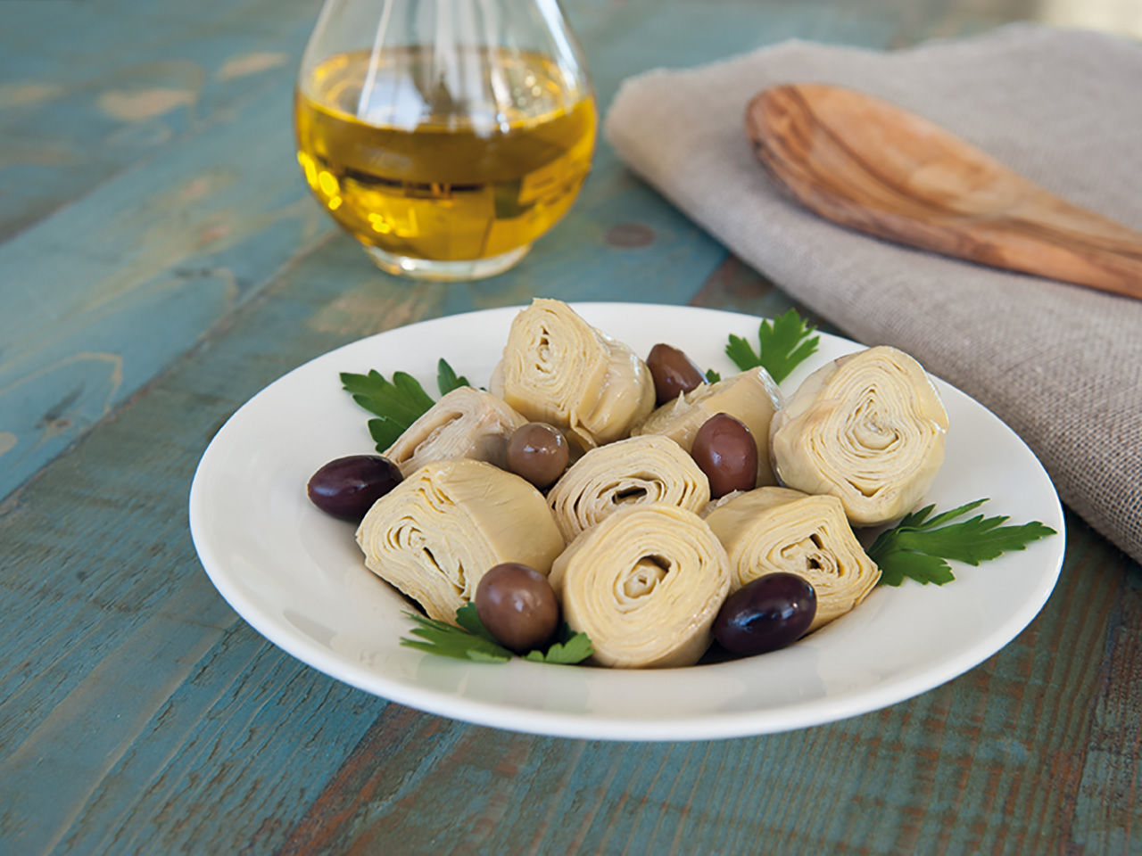 Cuori di carciofo con olive