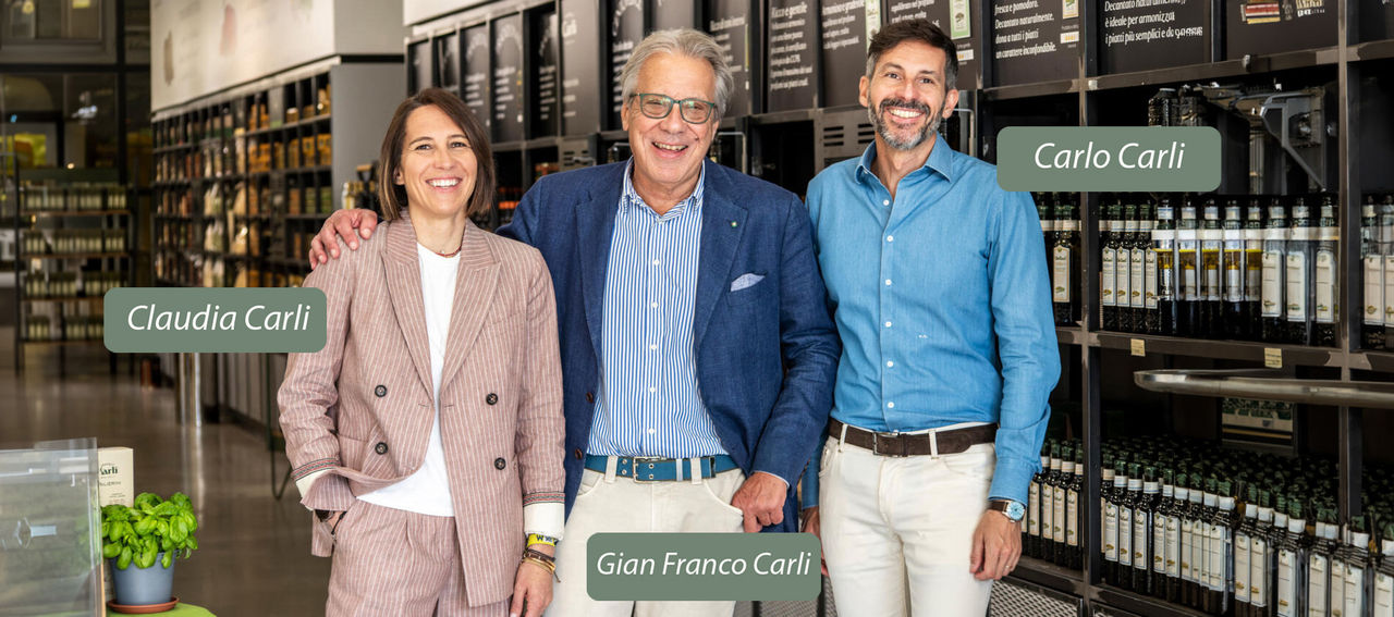Famiglia Carli: Claudia, Gian Franco e Carlo. 