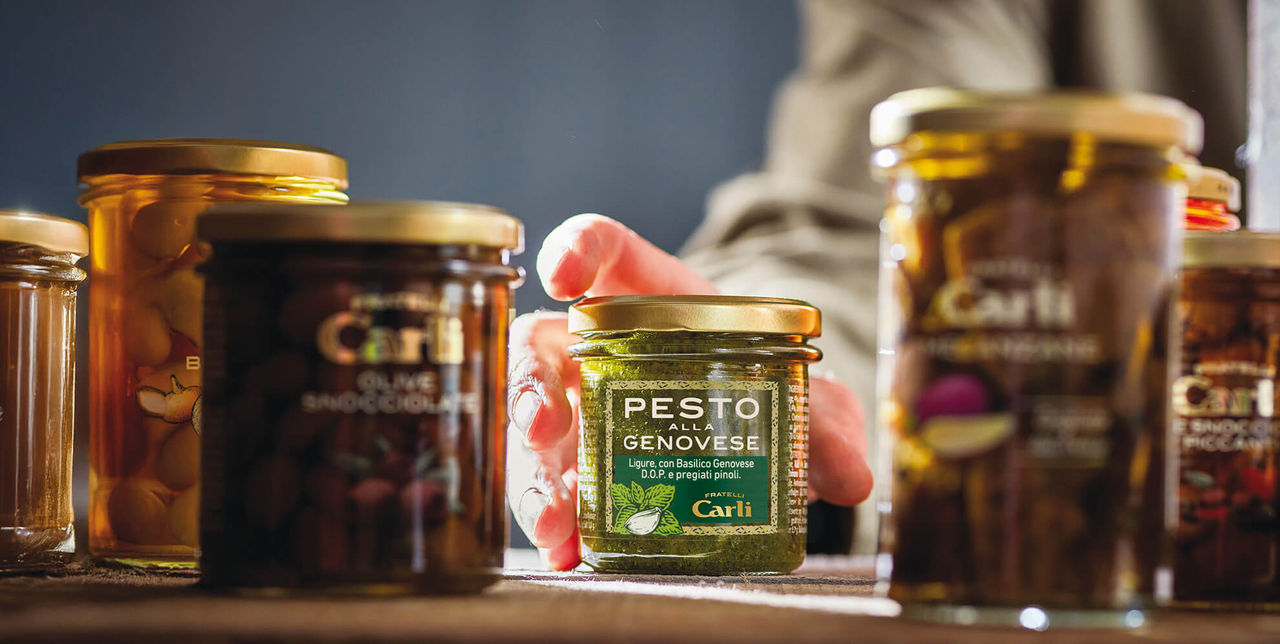 I nostri vari prodotti, focus sul pesto