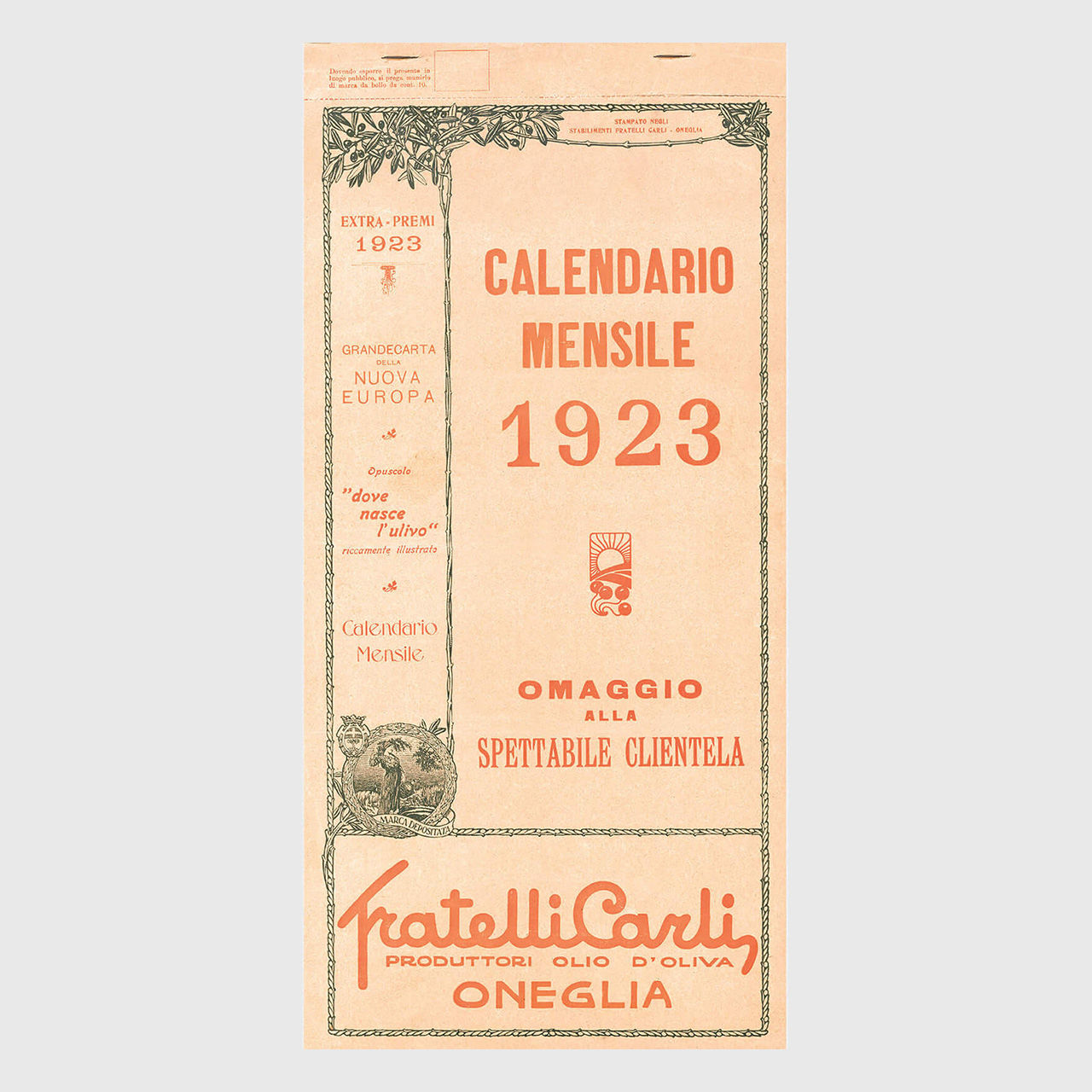 Calendario Olio Carli