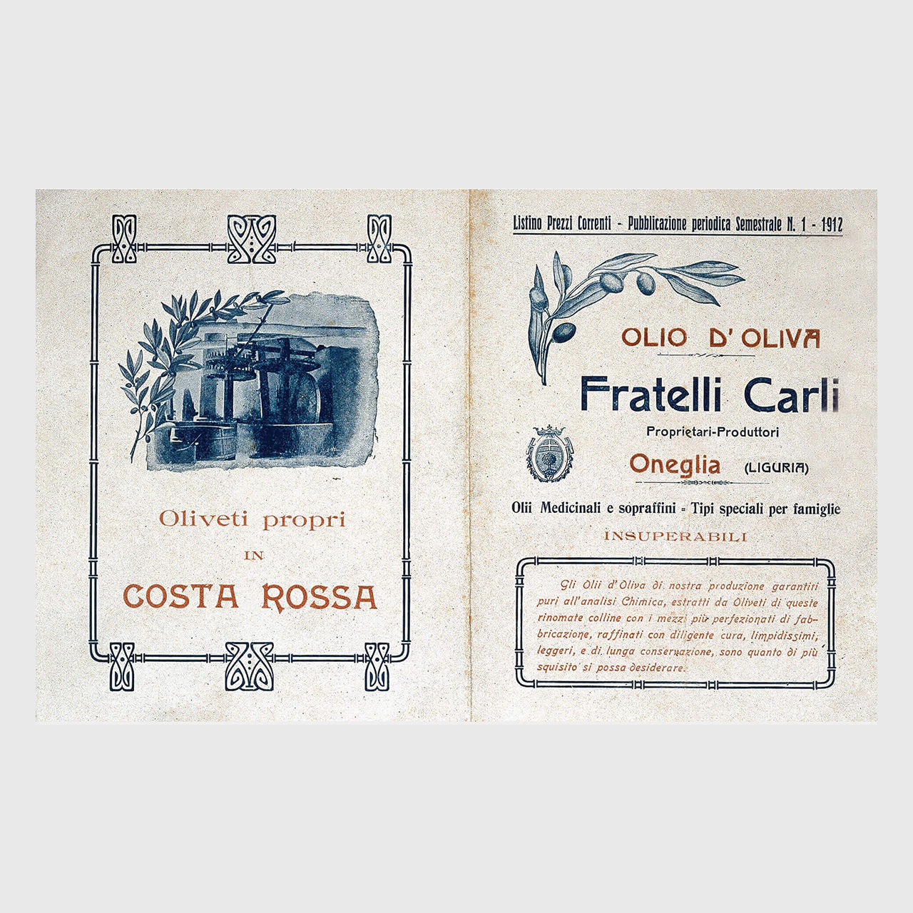 Primo listino prezzi Olio Carli