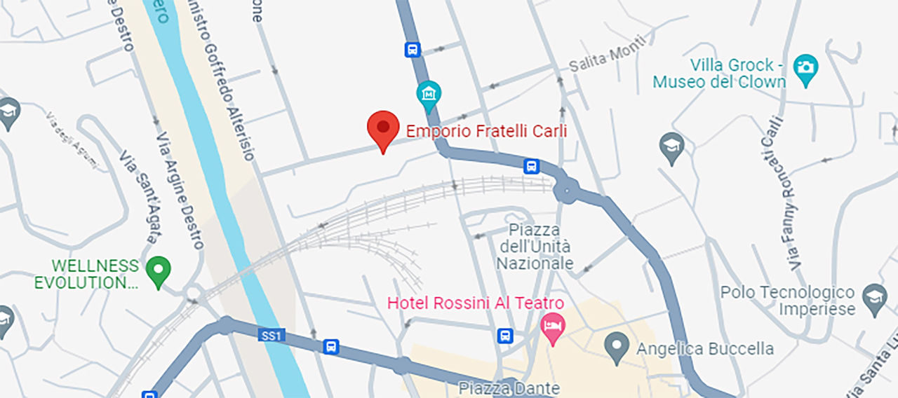Mappa per arrivare in Emporio 