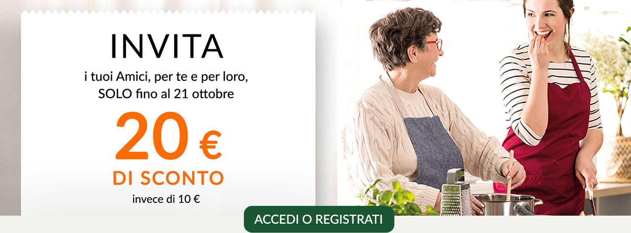 Invita i tuoi amici, per te e per loro uno sconto esclusivo!