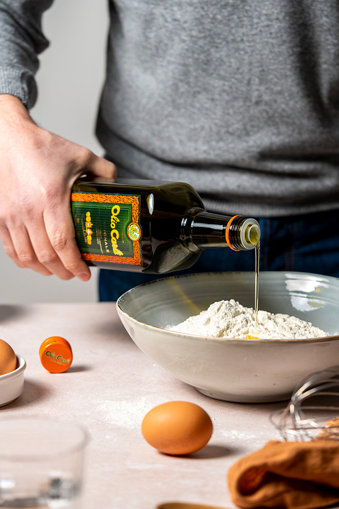 Olio di Oliva Tradizionale nell'impasto