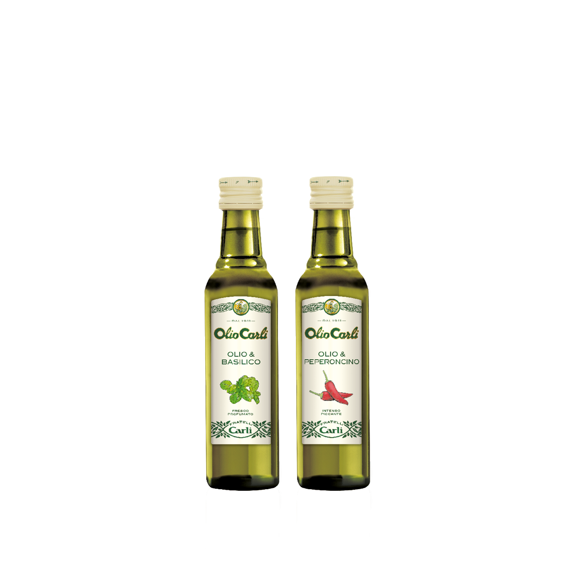 Olio al Basilico + Olio al Peperoncino