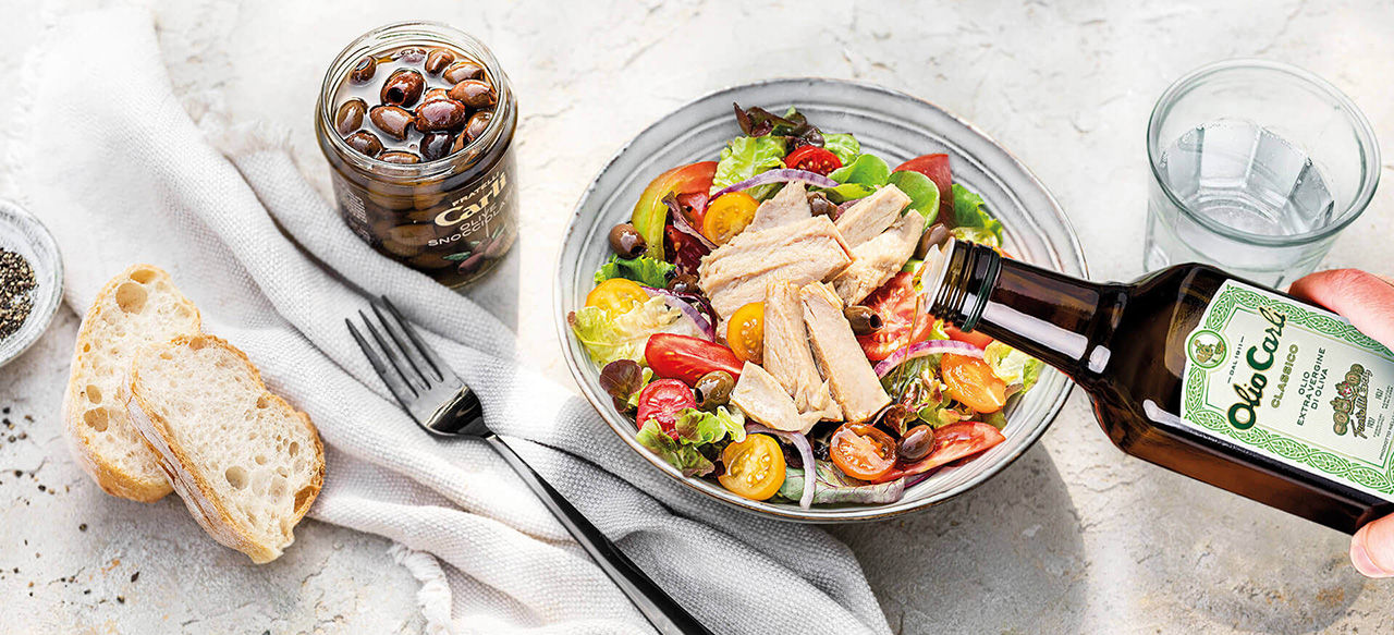Insalata di Tonno con Olio Extra Vergine di Oliva Classico