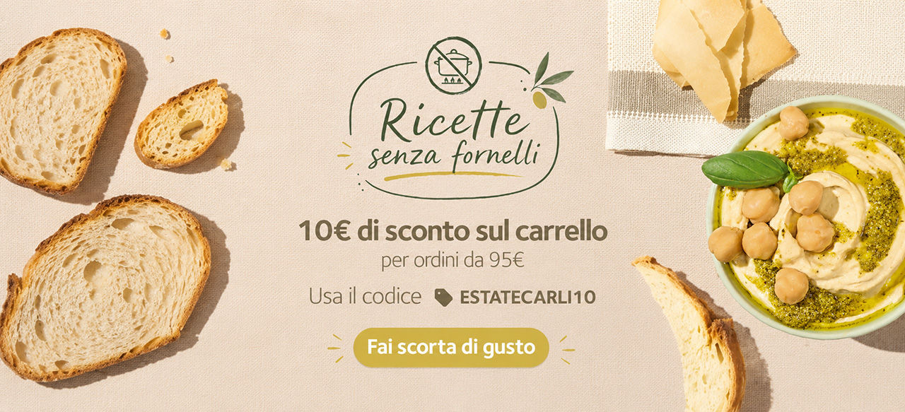 10€ di sconto su una spesa di 95€ con ESTATECARLI10