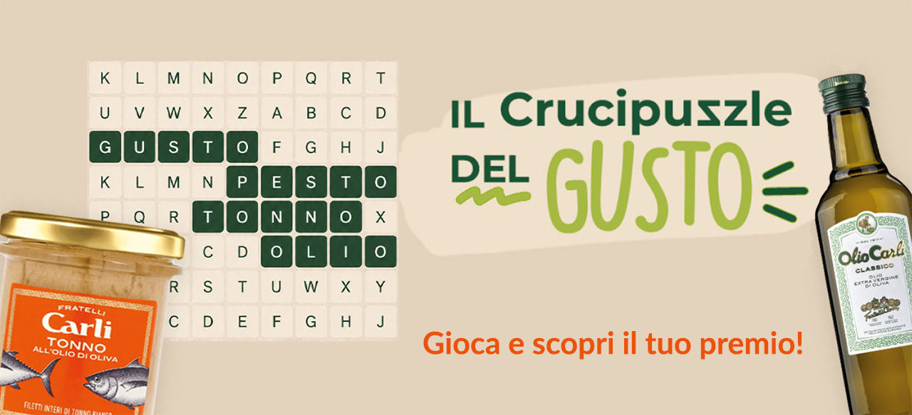 Il Crucipuzzle del Gusto, gioca e vinci