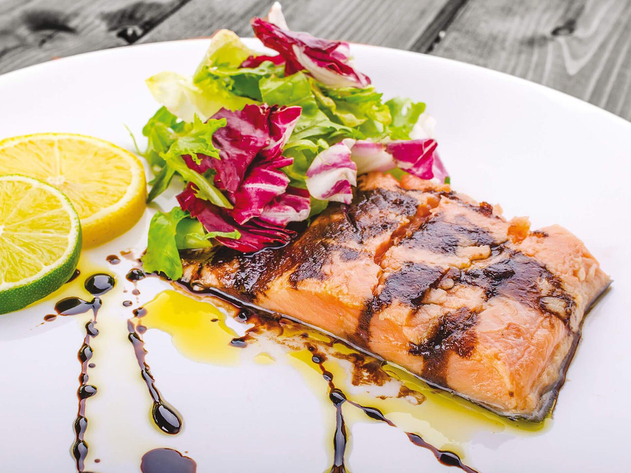 Salmone con aceto