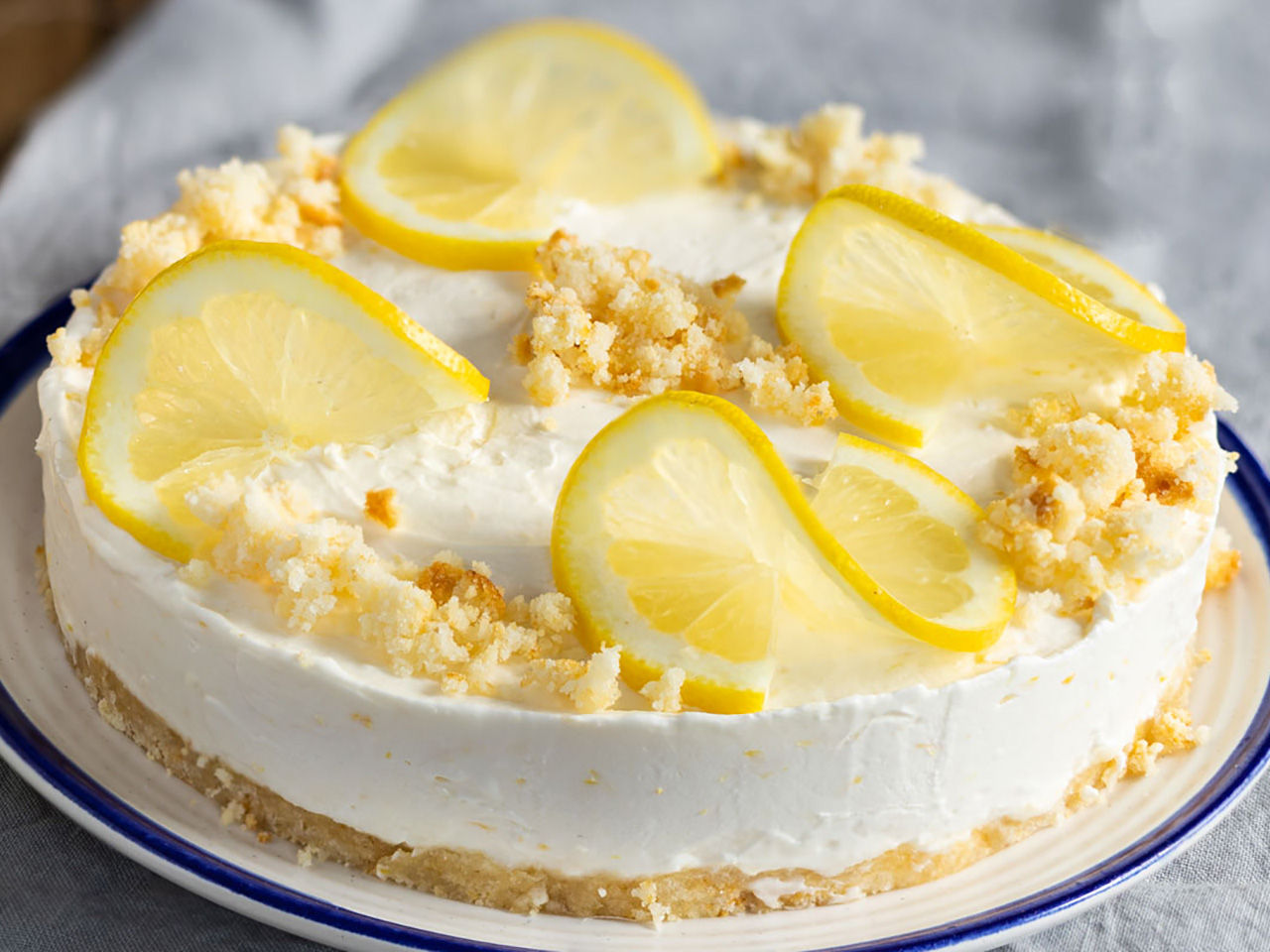 Cheesecake con Amaretti al Limone