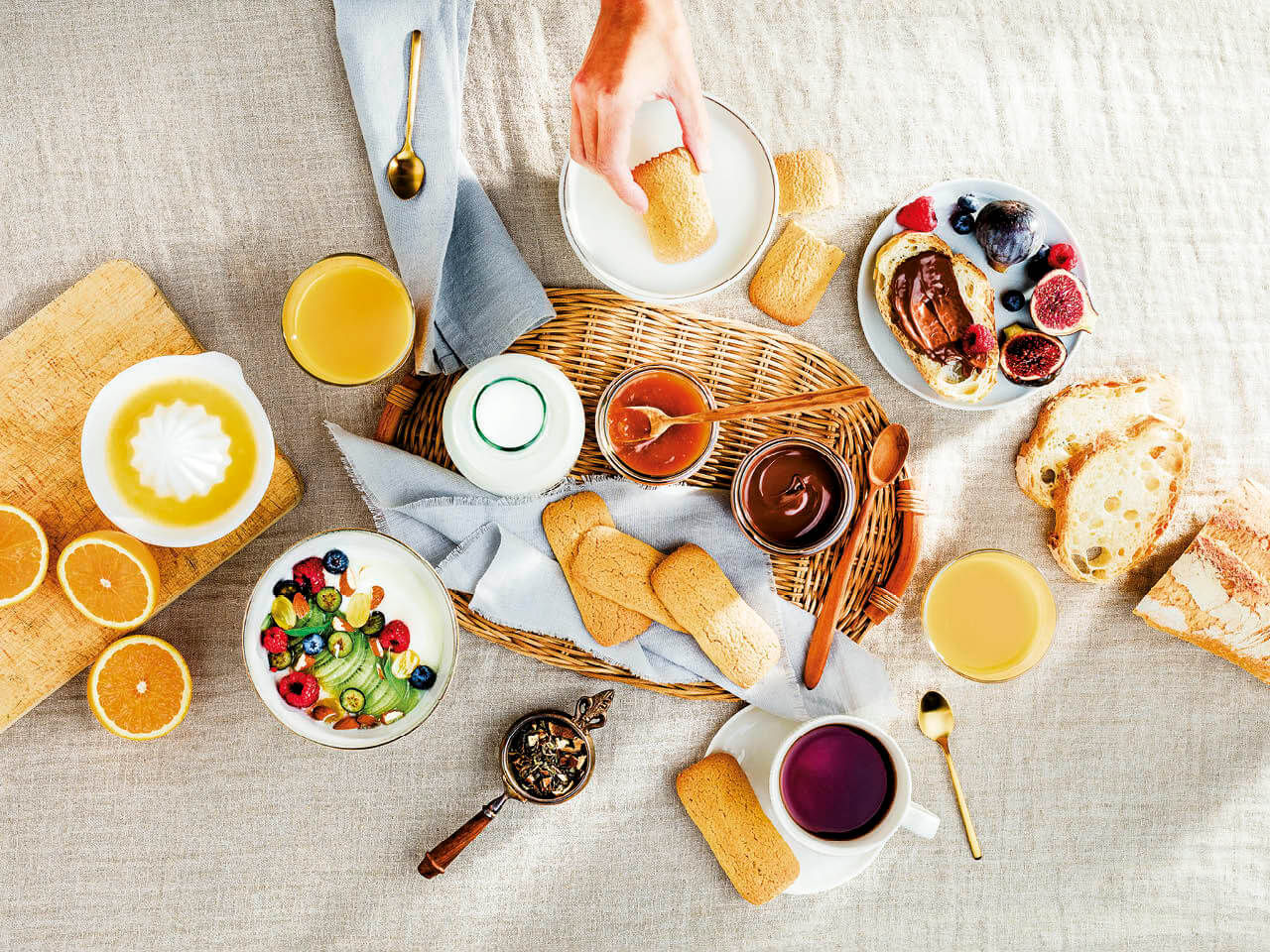 Colazione ricca con Biscottoni al mais