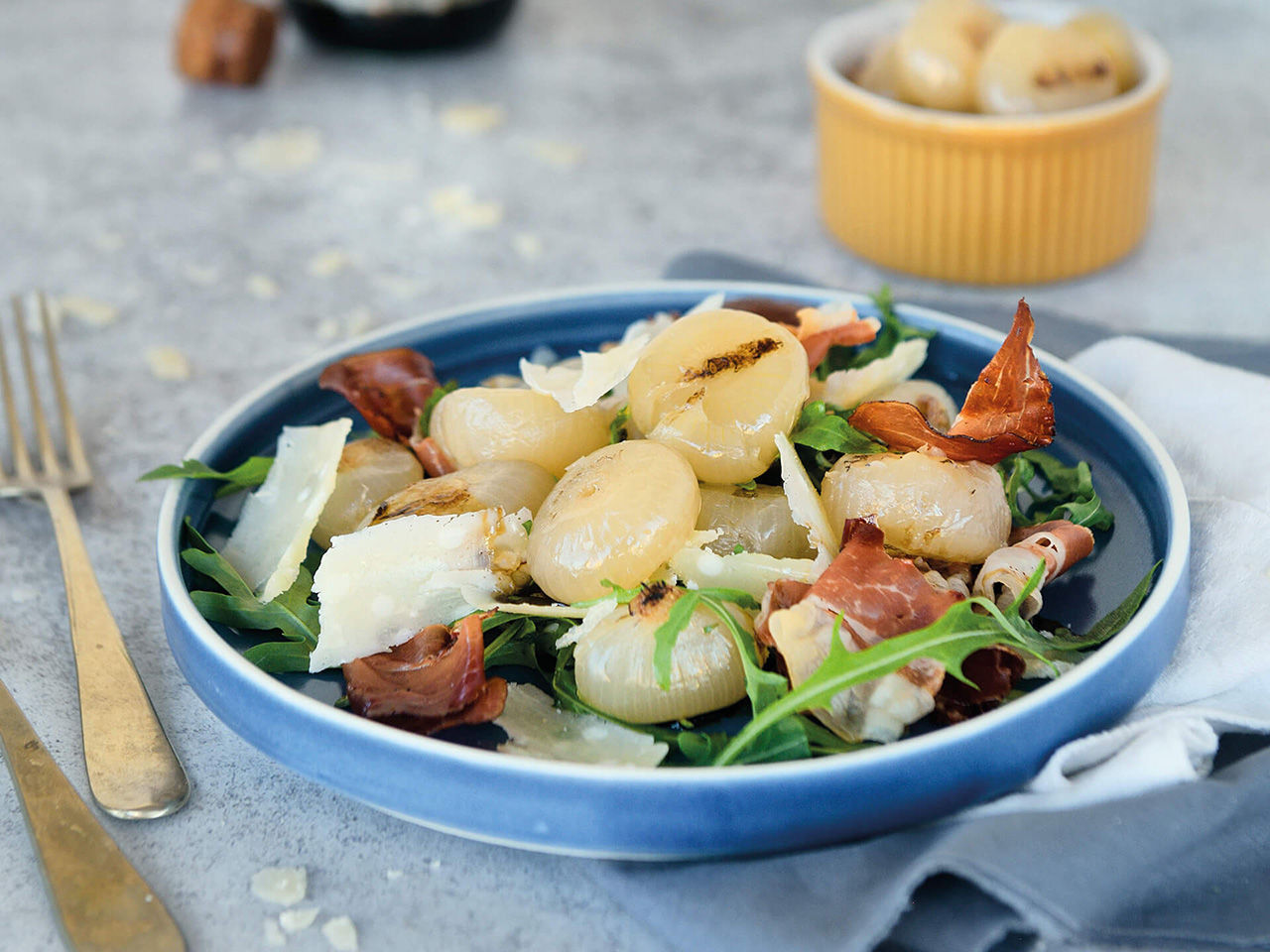Cipolle Borettane speck e Parmigiano