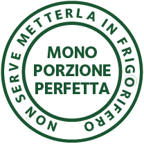 Mono porzione perfetta - Non serve metterla in frigorifero