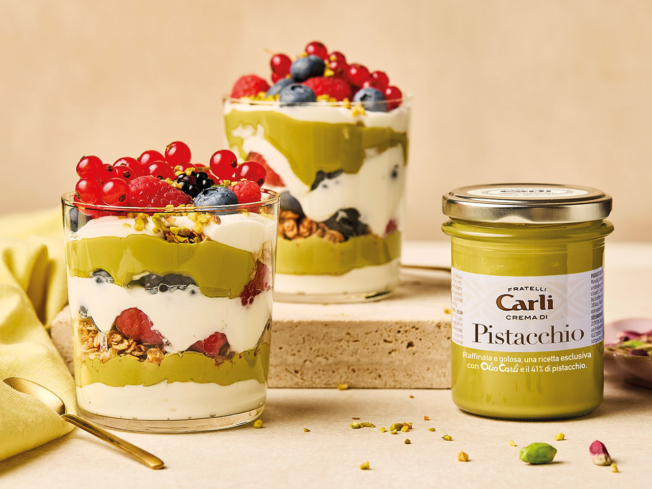 Gobeletti con la marmellata