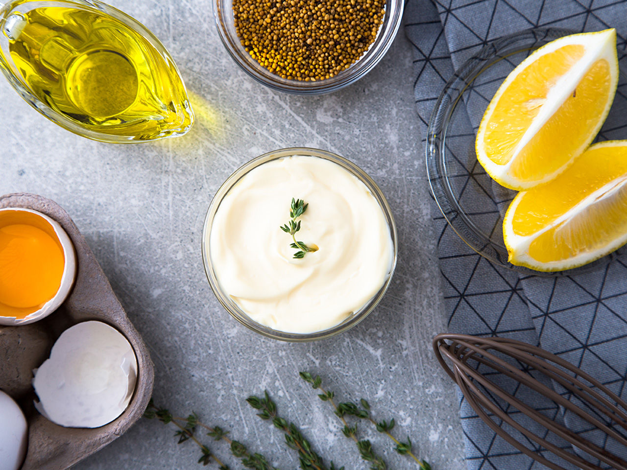 maionese e componenti