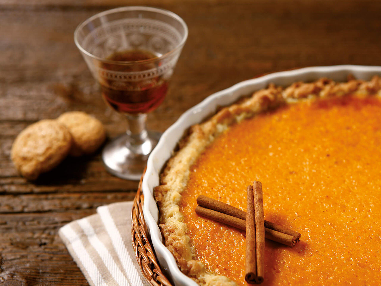 Crostata alla cannella con marsala