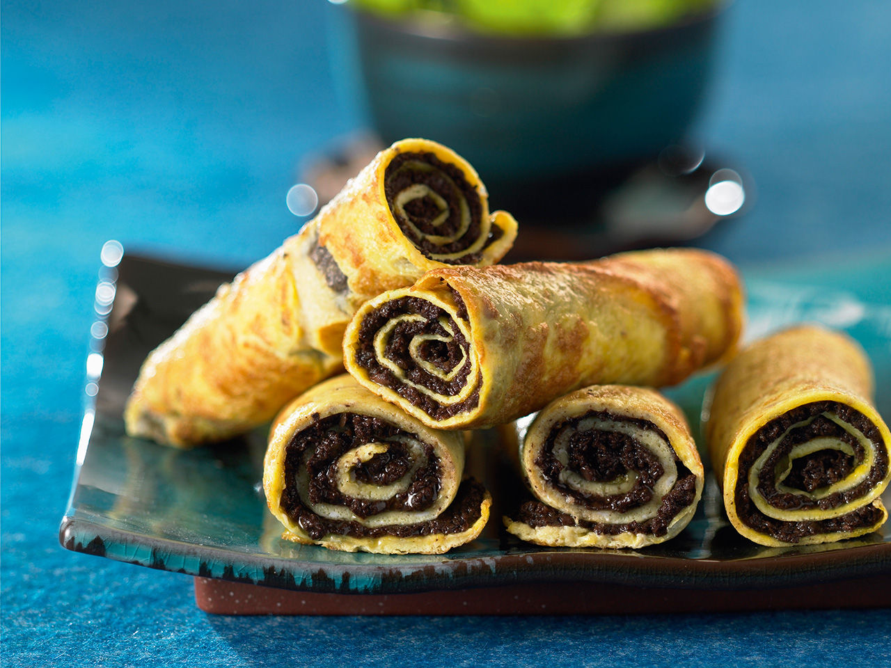 crepes salate con paté di olive