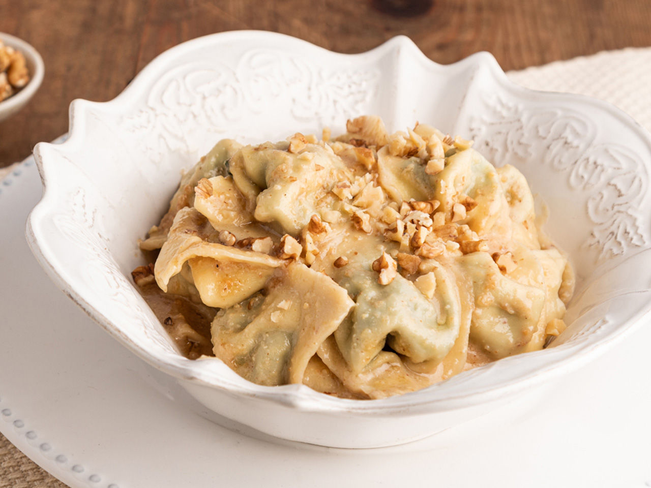 Pansotti con Salsa di Noci