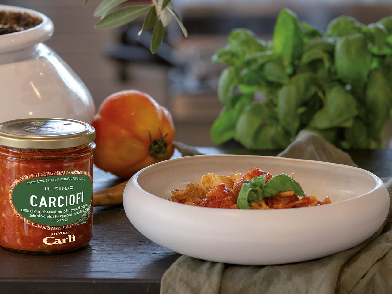 Pasta con Sugo ai Carciofi