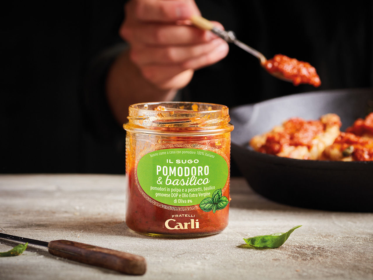 Sugo pomodoro e basilico