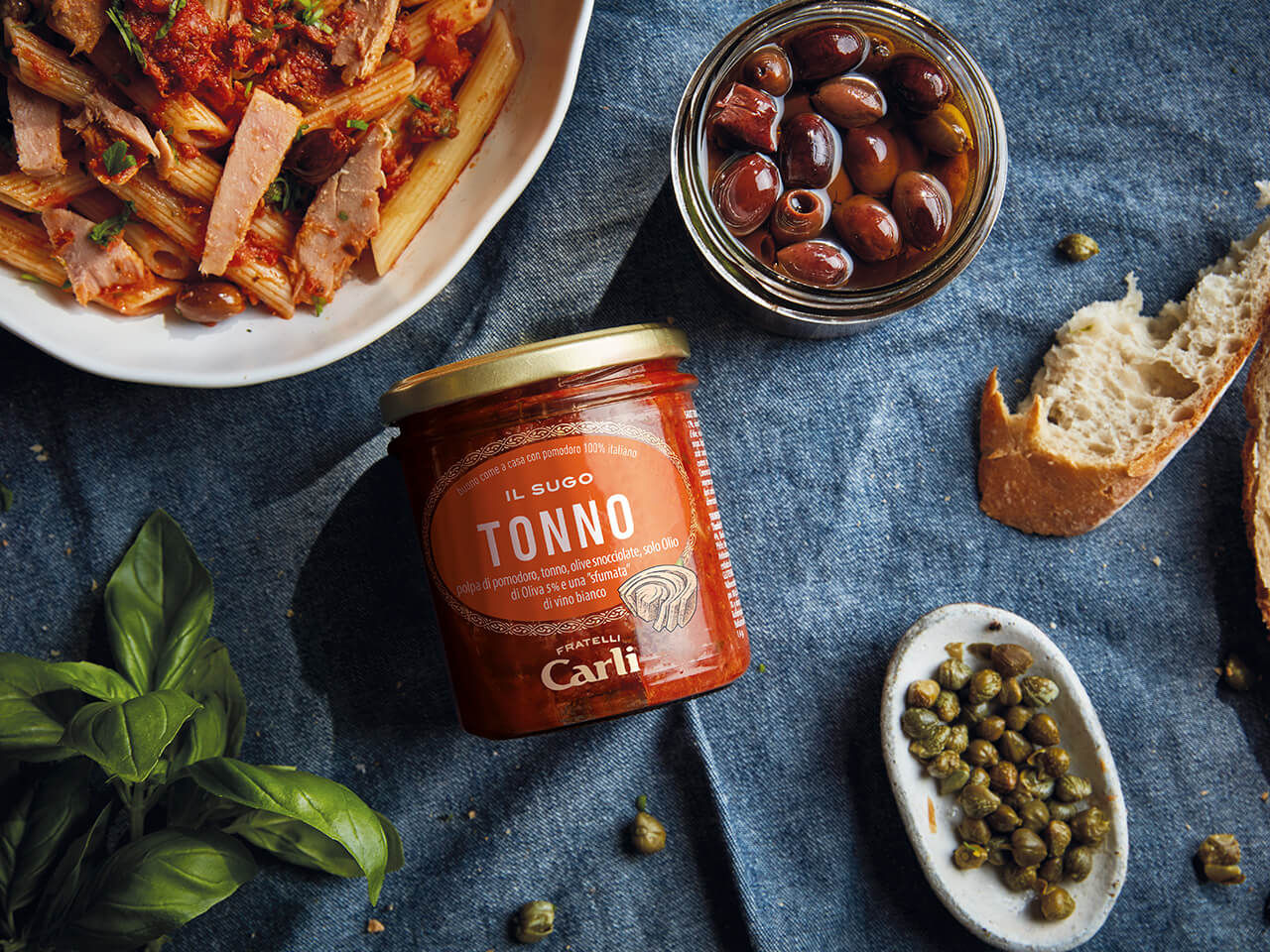 Ingredienti del sugo al tonno