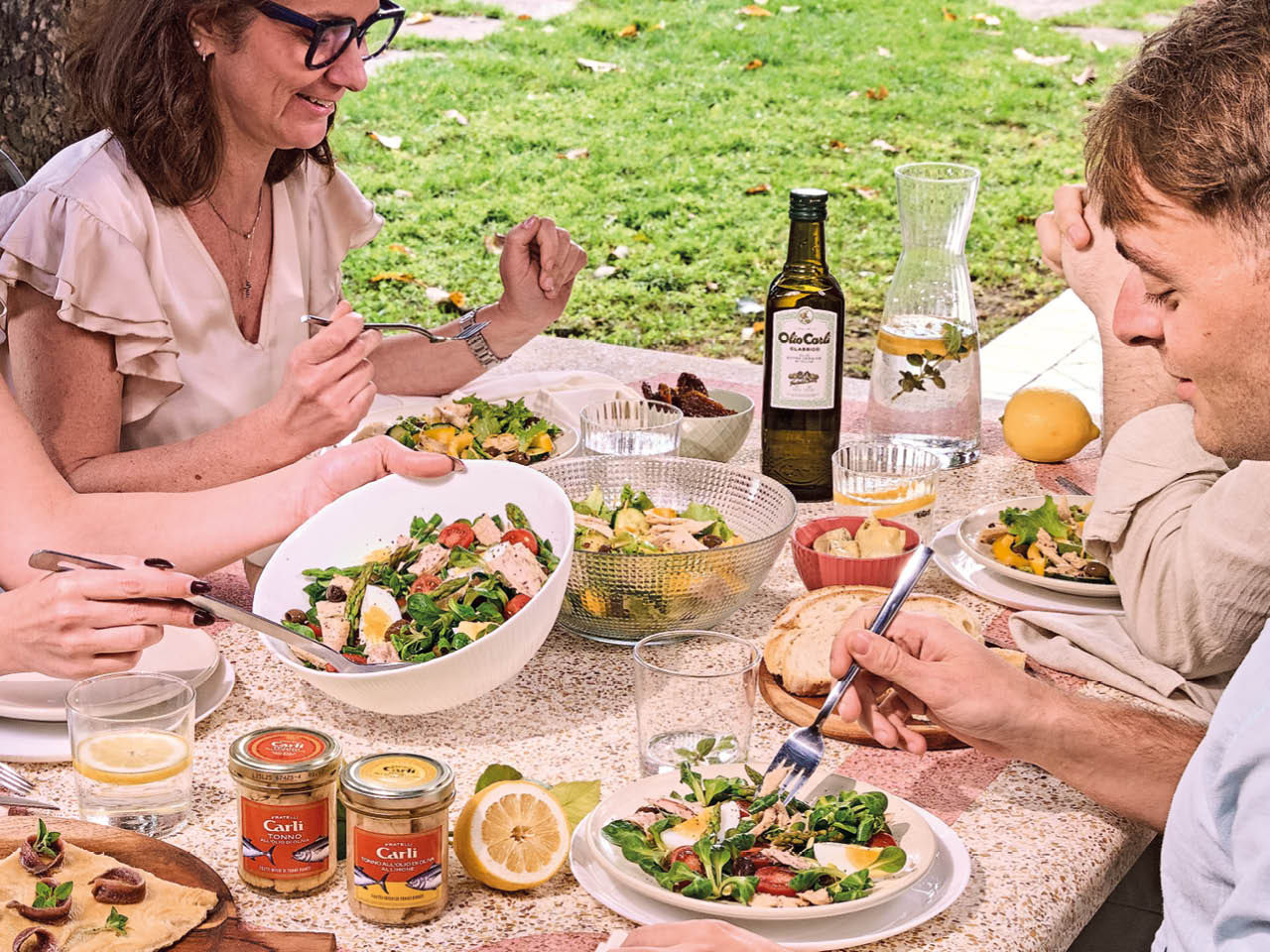 pranzo all aperto con tonno al limone