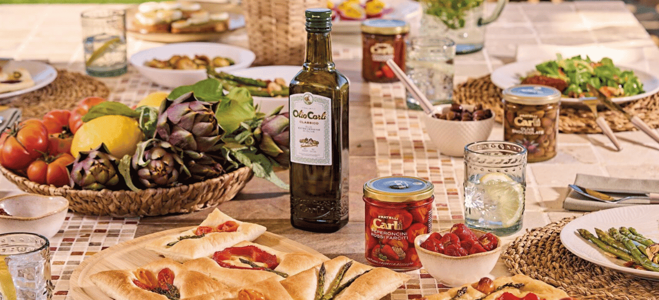 Tavola primaverile per pasqua